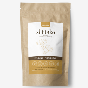 Шитаке, грибной порошок, Fungipapa, 120г  Шитаке, грибной порошок, Fungipapa, 120г