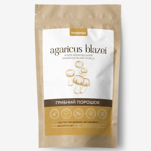 Агарик бразильский грибной порошок Fungipapa Agaricus blazei 60г Агарик бразильский грибной порошок Fungipapa Agaricus blazei 60г