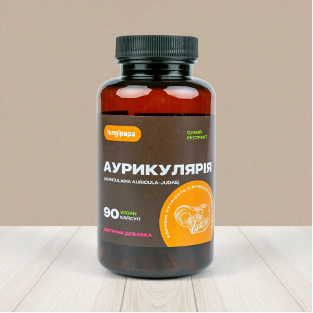 Аурикулярія екстракт 90 капсул Fungipapa Aricularia-2