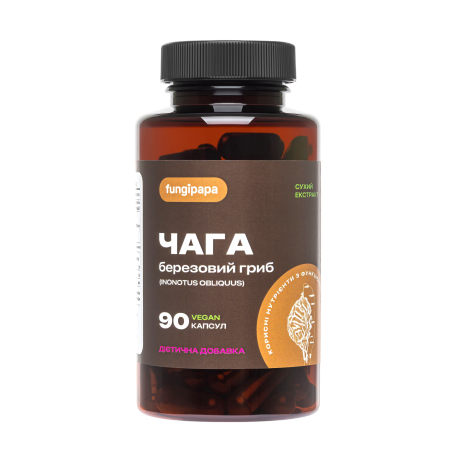 Chaga mushroom extract Fungipapa 90 capsules 