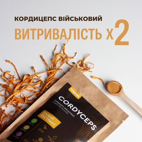 Кордицепс военный экстракт Fungipapa Cordyceps militaris 60г-2