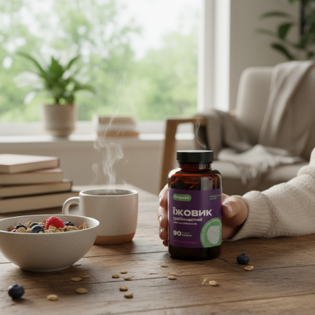 Ежовик гребенчатый мицелий 90 капсул Hericium erinaceus Fungipapa-3