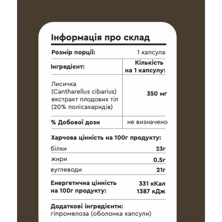 Chanterelle 90 capsules Fungipapa extract -3