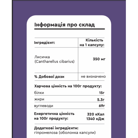 Chanterelle 90 capsules Fungipapa Cantharellus cibarius-1