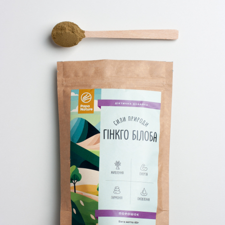Гинкго билоба PapaNature Ginkgo biloba порошок 60г-1