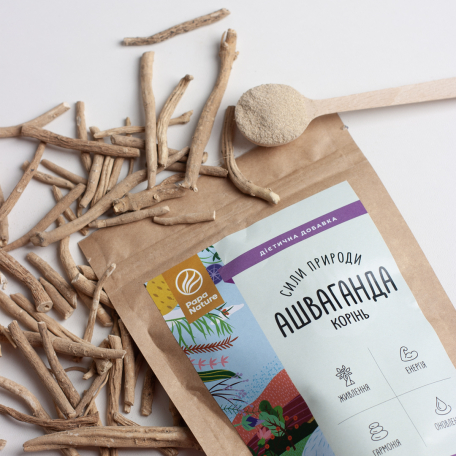 Ашваганда порошок Витания снотворная PapaNature Withania somnifera 60г-1