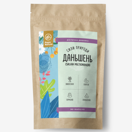 Даньшень порошок кореня PapaNature Salvia miltiorrhiza 60г