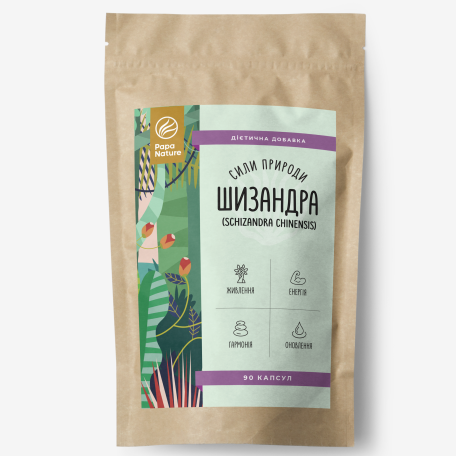 Шизандра екстракт 90 капсул PapaNature Schizandra chinensis
