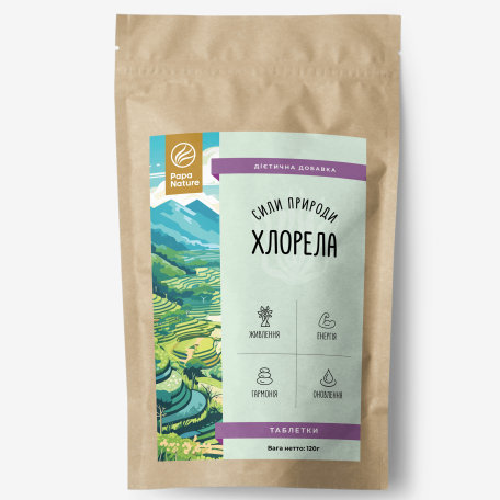 Хлорелла PapaNature Chlorella vulgaris 120г
