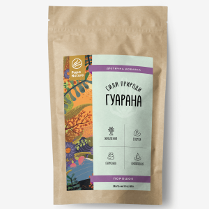 Гуарана PapaNature Paullinia cupana порошок 60г Гуарана PapaNature Paullinia cupana порошок 60г